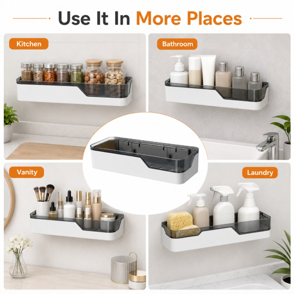 Wall-Mounted Shower Caddy & Bathroom Shelf | TIKA