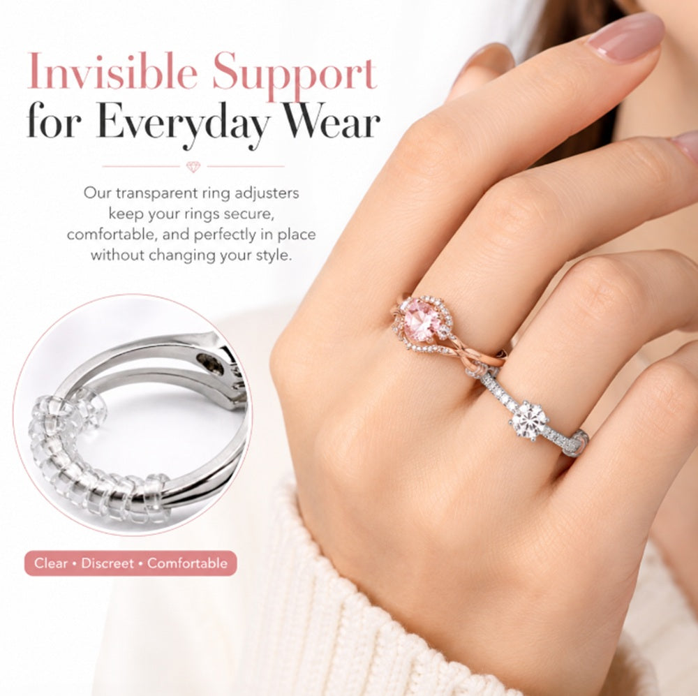4-Piece Clear Ring Size Adjusters | TIKA