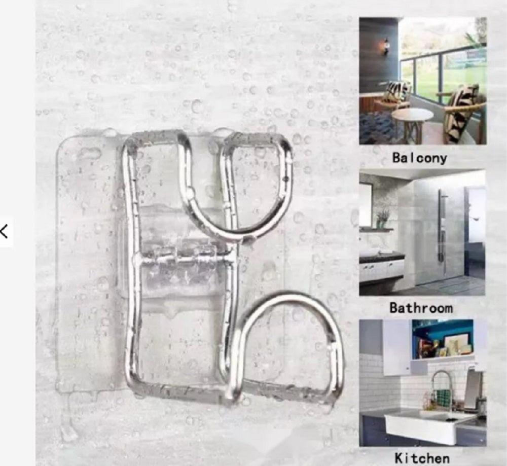4-Pack Multifunction Bathroom Wall Hooks | TIKA