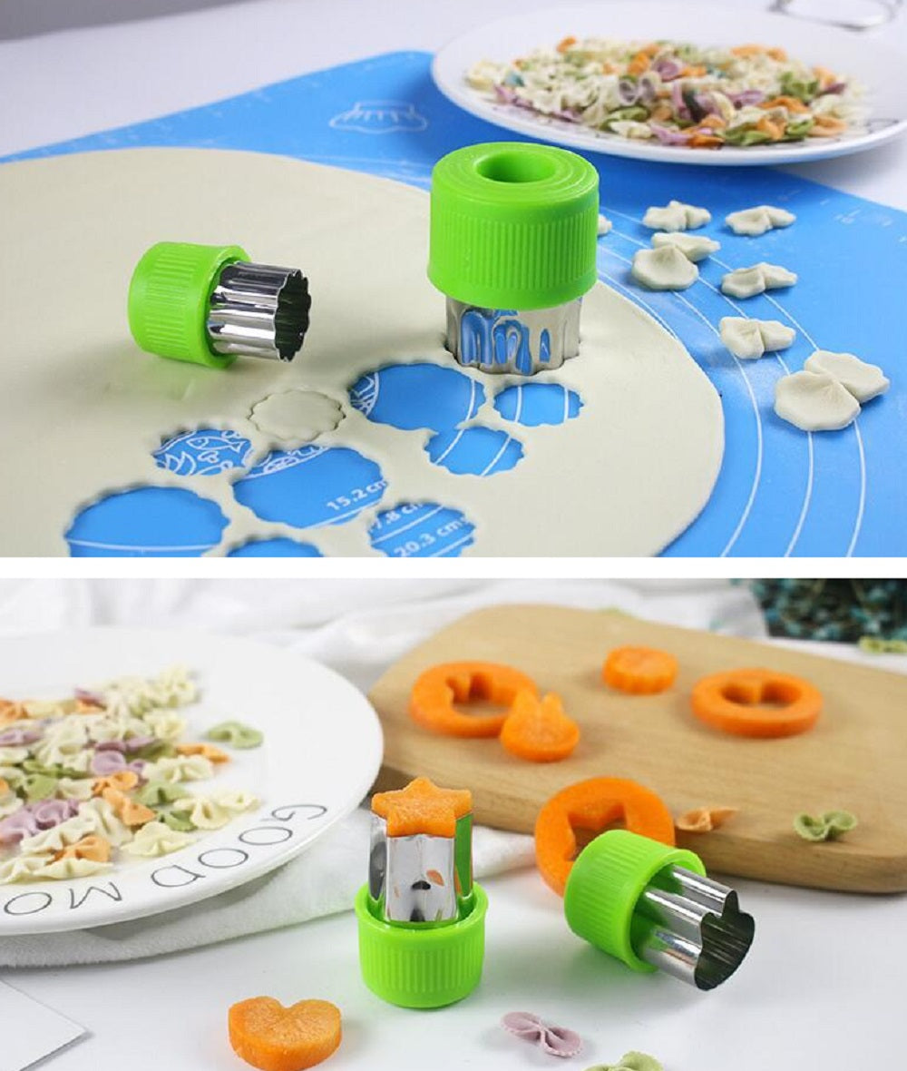 9-Piece Stainless Steel Mini Fruit & Cookie Cutter Set | TIKA