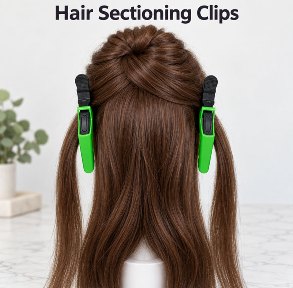 6-Pack Salon Alligator Hair Sectioning Clips | TIKA