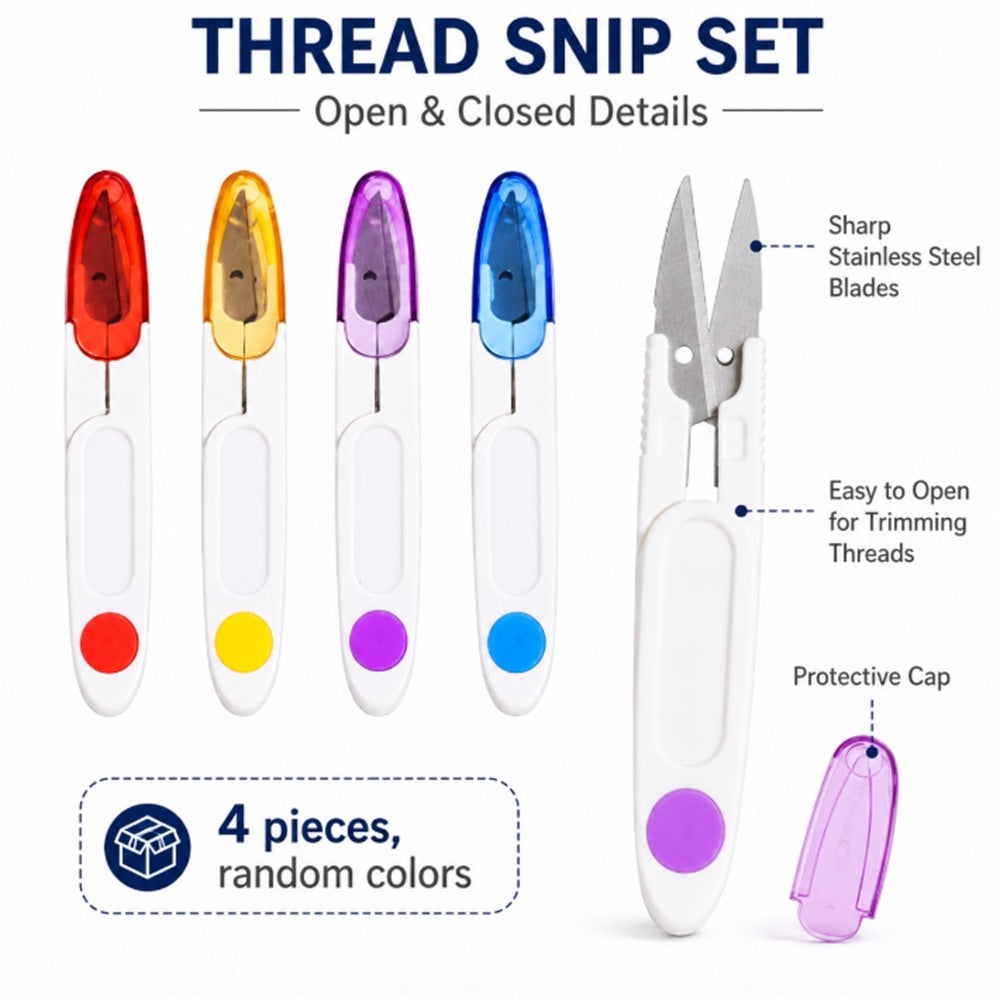 4-Pack Sewing & Embroidery Thread Snips | TIKA