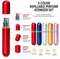 5-Pack 10ml Refillable Travel Perfume Atomizers | TIKA