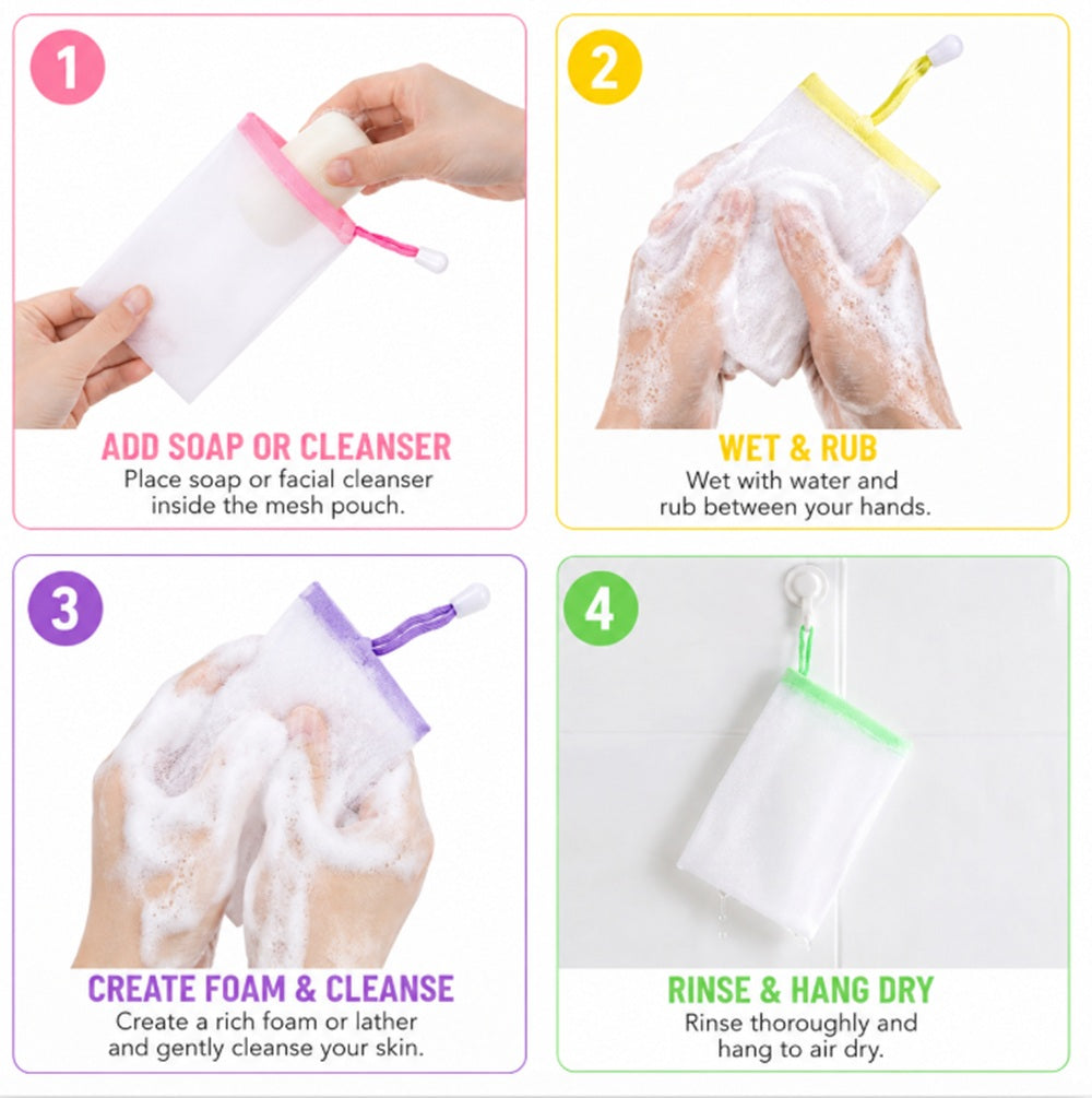 10-Pack Mesh Soap Saver Bags | TIKA
