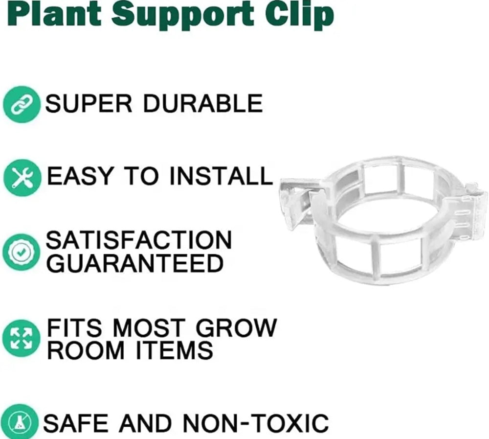 100-Pack Plant Trellis Clips for Tomatoes & Vines | TIKA