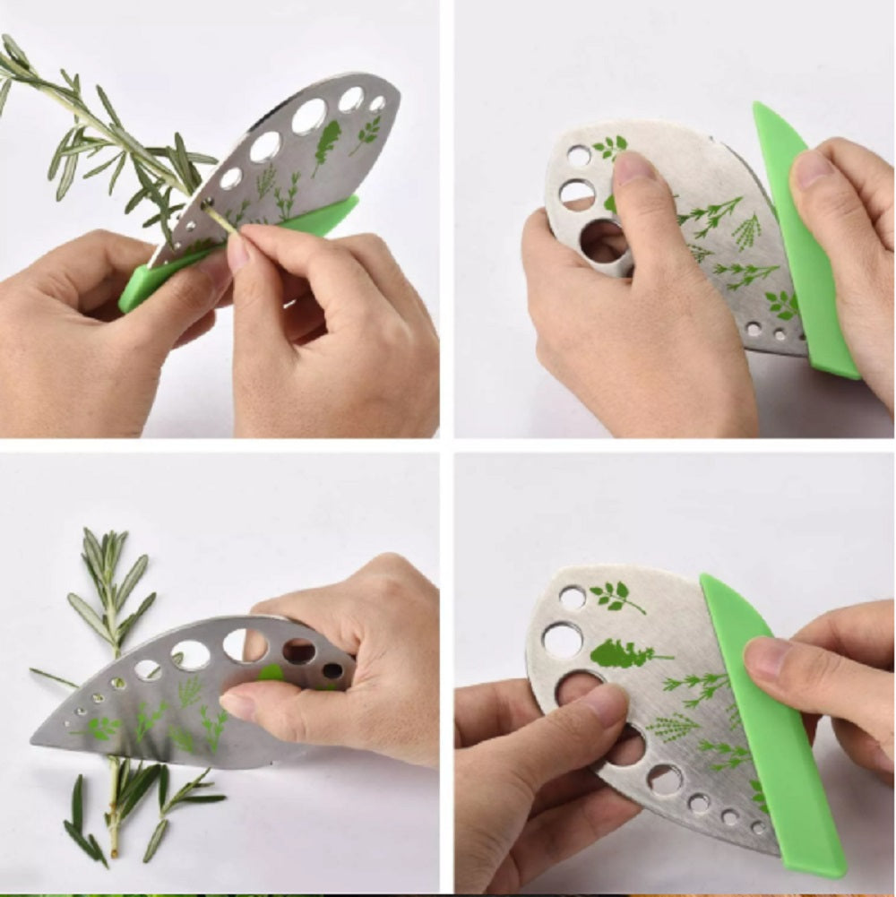 9-Hole Stainless Steel Herb & Kale Stem Stripper | TIKA