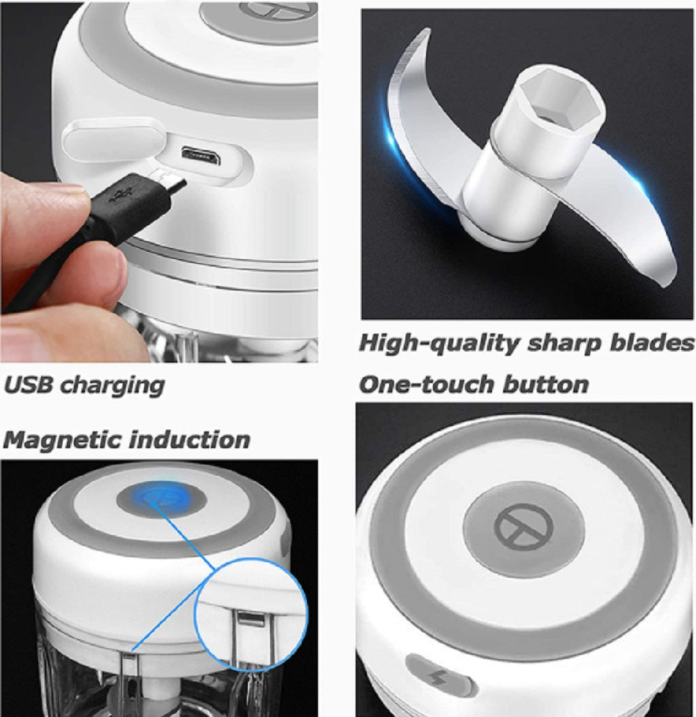 USB Rechargeable Mini Electric Garlic & Vegetable Chopper | TIKA