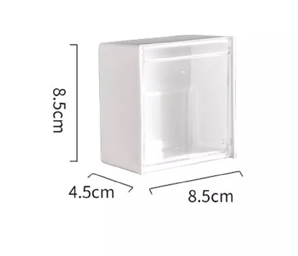 Wall-Mounted Cotton Swab Holder with Clamshell Lid | TIKA