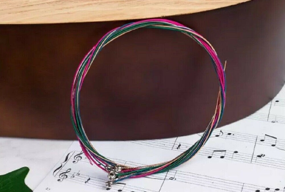 3 Sets Colorful Steel Acoustic Guitar Strings | TIKA