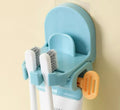 3-in-1 Wall-Mount Toothpaste Dispenser & Toothbrush Holder | TIKA
