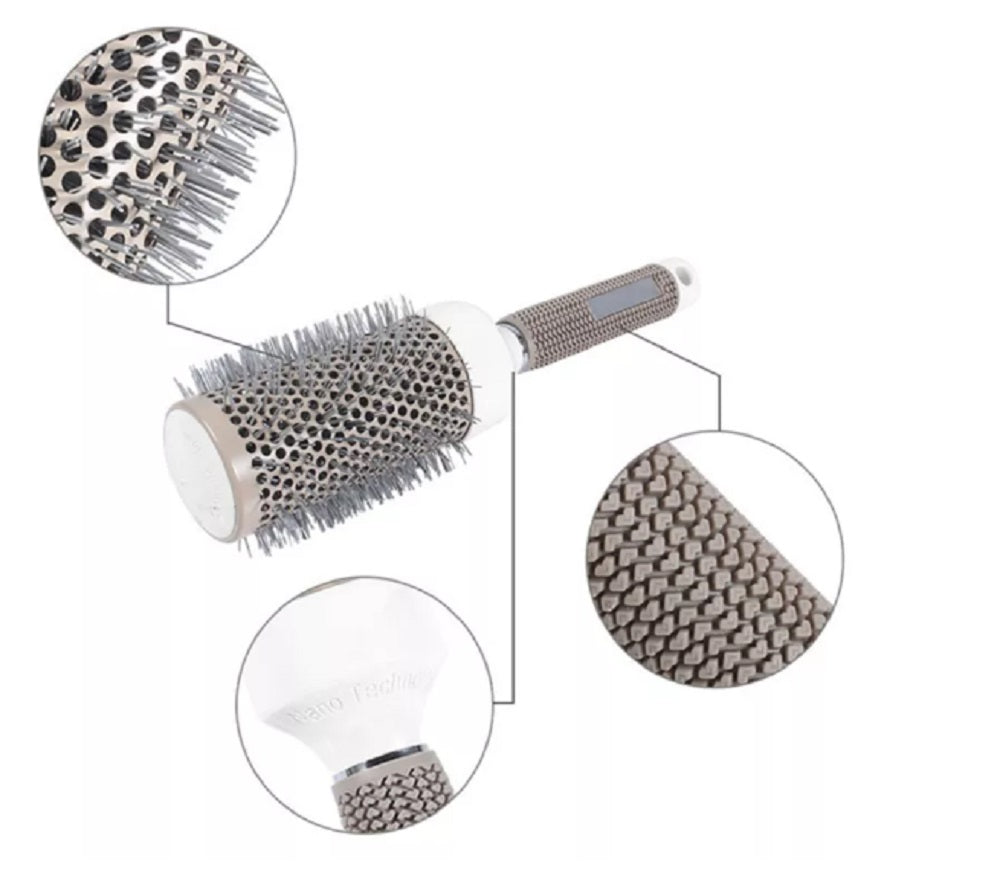 Ionic Ceramic Round Hair Brush for Blow-Dry Styling | TIKA