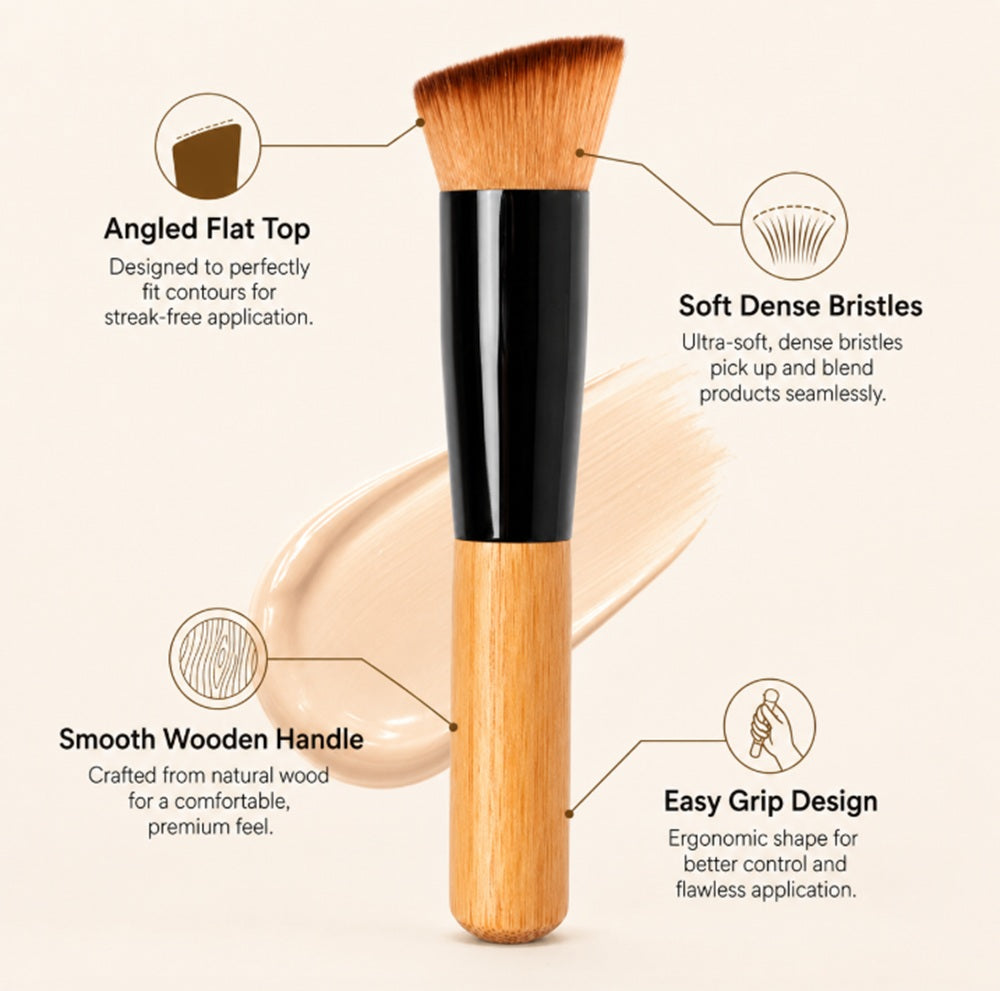 Foundation & Powder Buffing Makeup Brush | TIKA
