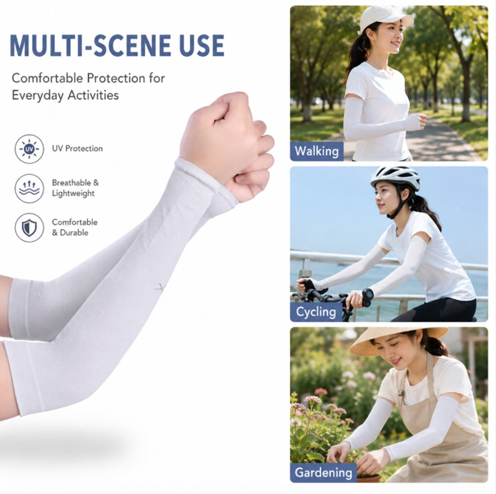 Cooling Sports Arm Sleeves with UV Protection, 1 Pair | TIKA