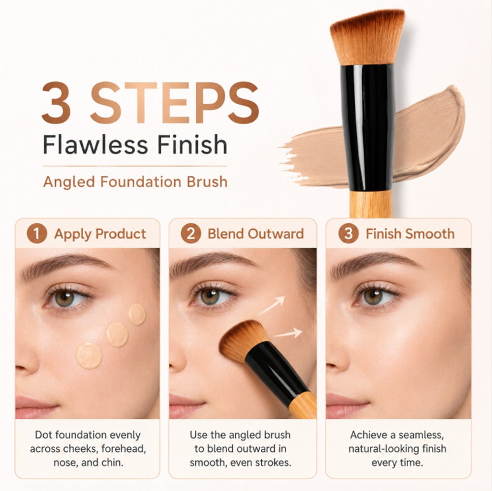 Foundation & Powder Buffing Makeup Brush | TIKA