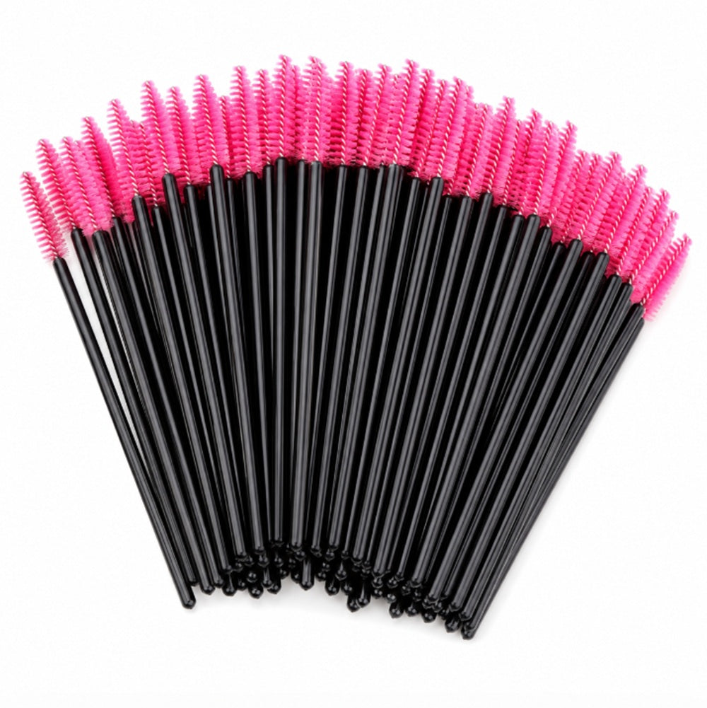 100-Pack Disposable Mascara Wands & Eyelash Spoolies | TIKA