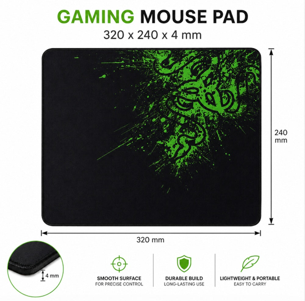 Non-Slip Gaming Mouse Pad, 320 × 240 × 4 mm | TIKA