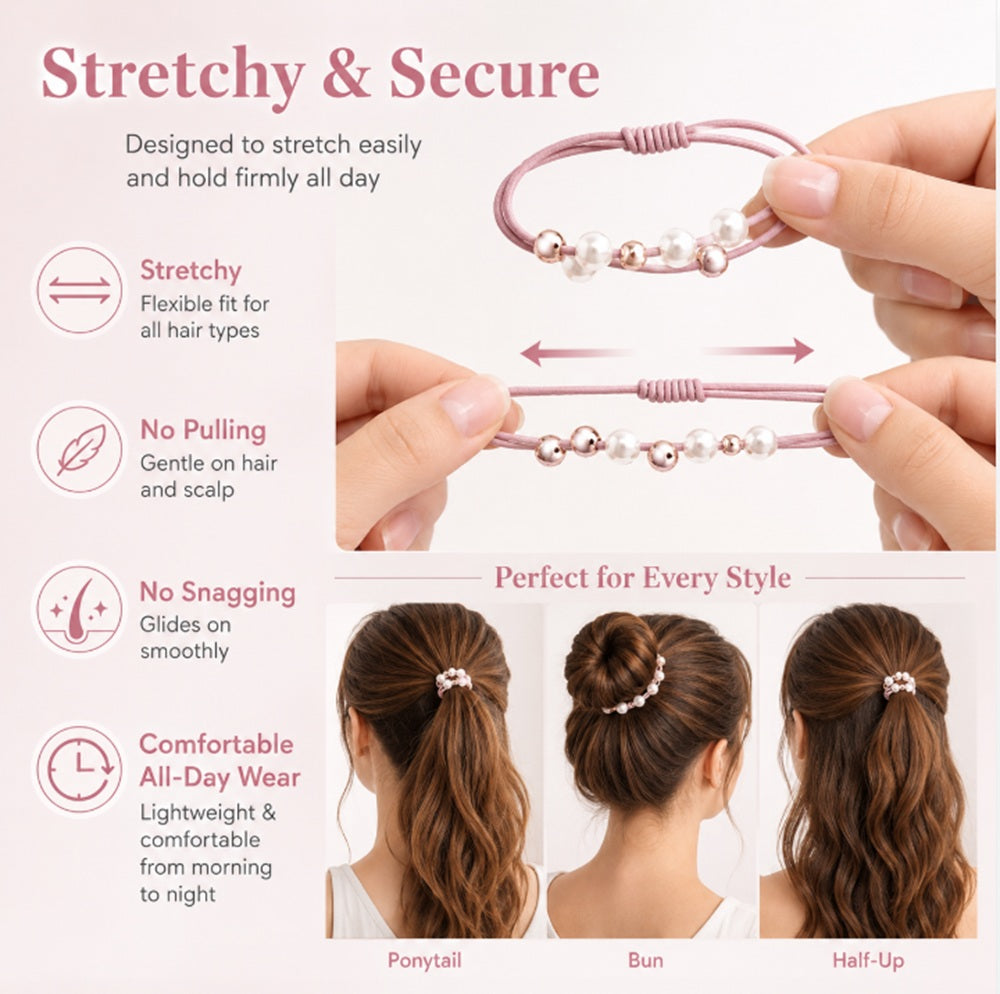 10-Pack Thick Seamless Elastic Hair Ties | TIKA