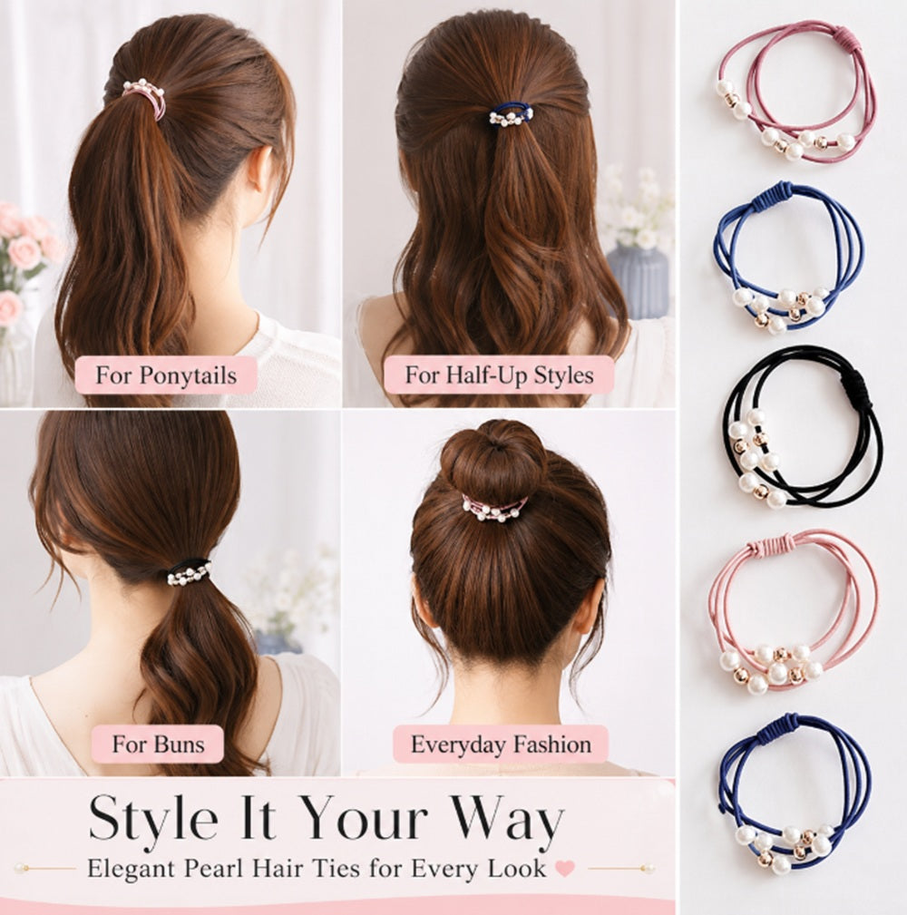 10-Pack Thick Seamless Elastic Hair Ties | TIKA