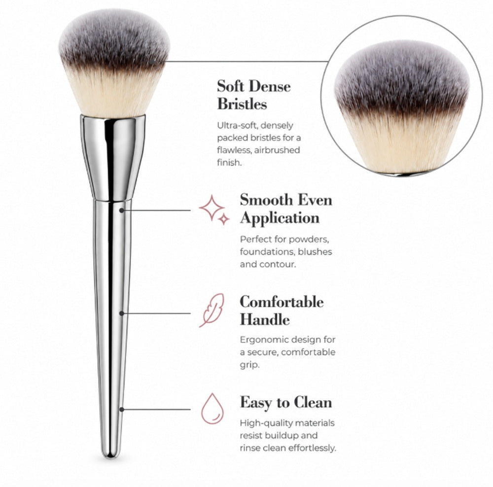 Soft Dense Kabuki Makeup Brush for Foundation & Powder | TIKA