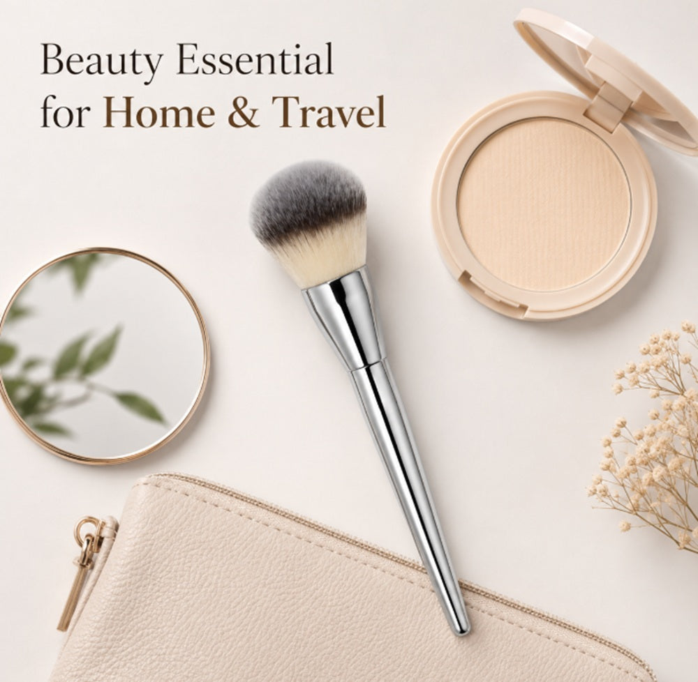 Soft Dense Kabuki Makeup Brush for Foundation & Powder | TIKA