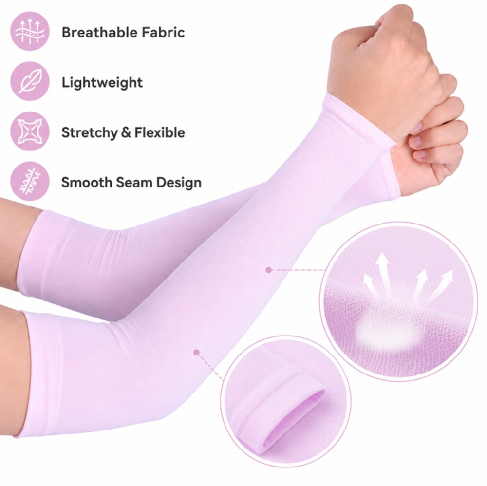 Cooling Sports Arm Sleeves with UV Protection, 1 Pair | TIKA