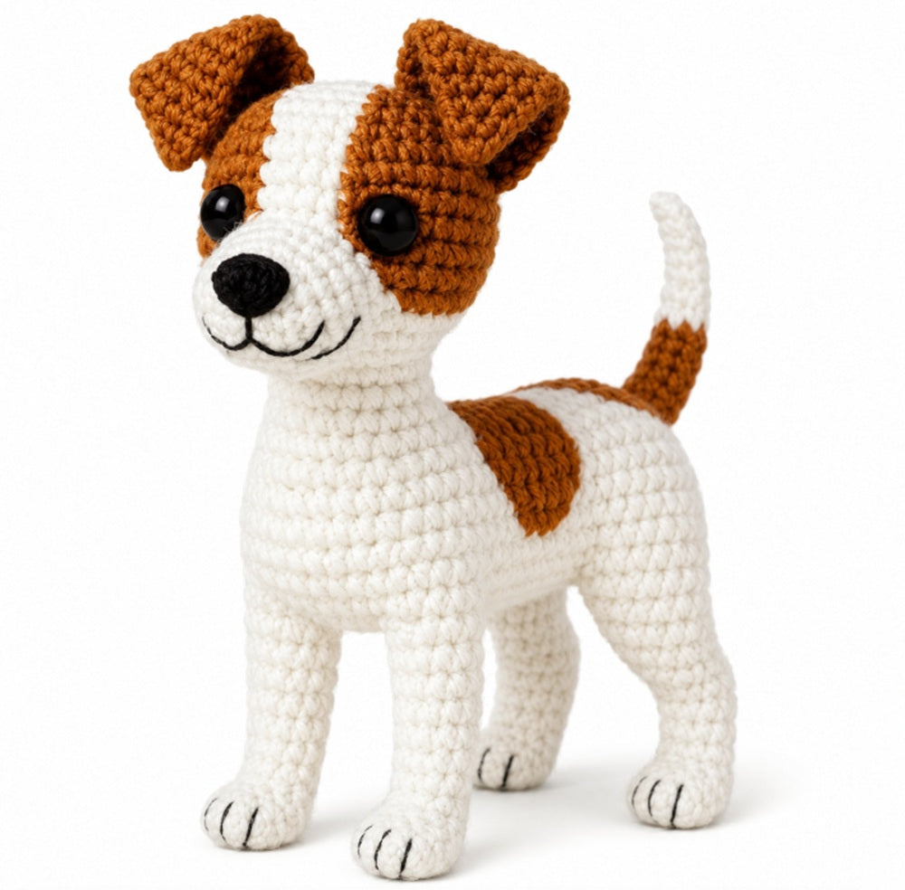 Cute Dog Amigurumi Crochet Kit for Beginners | TIKA