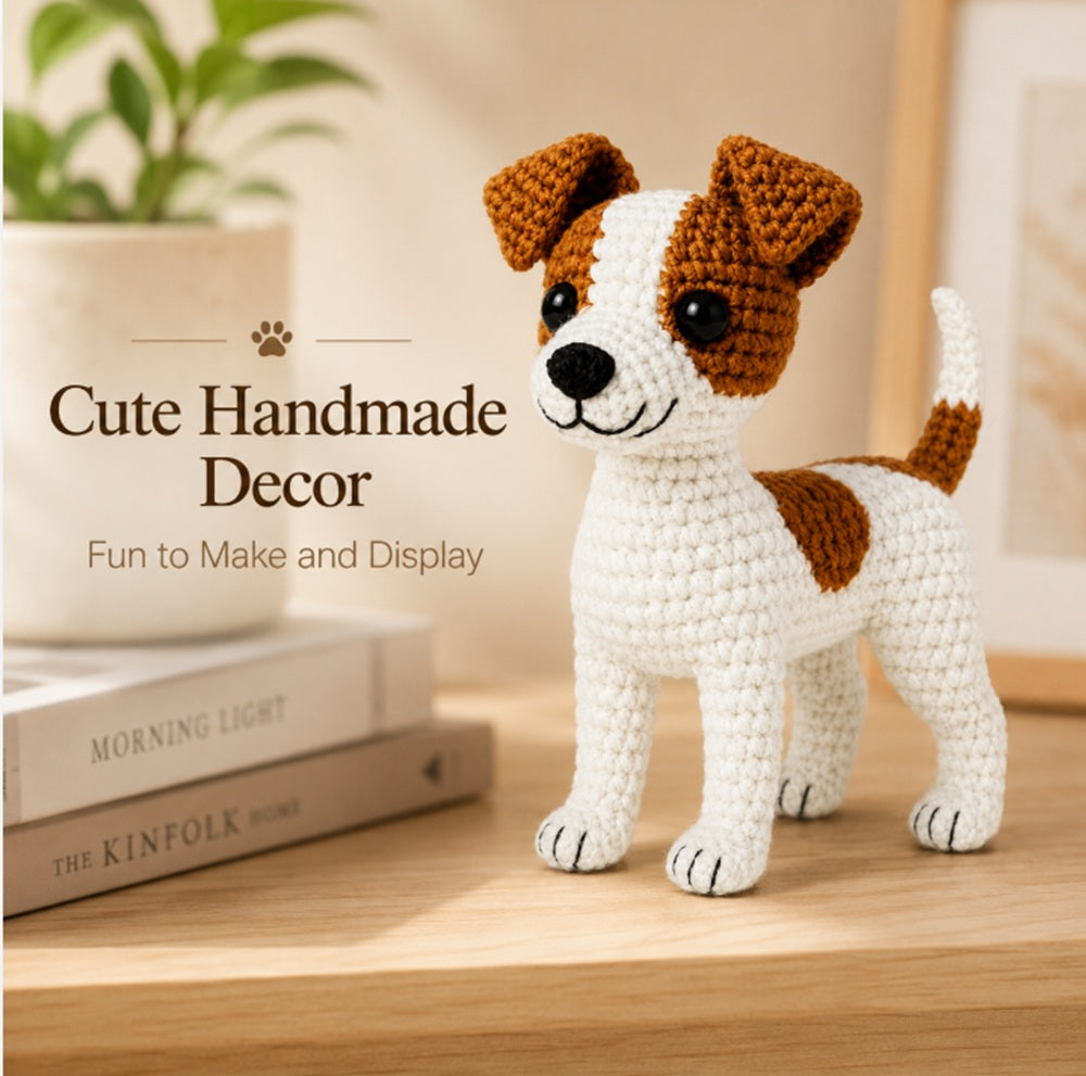 Cute Dog Amigurumi Crochet Kit for Beginners | TIKA