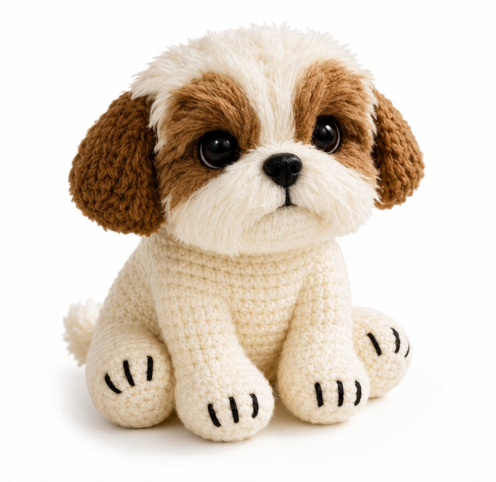 Cute Dog Crochet Kit for Beginners with Video Tutorials – TIKA