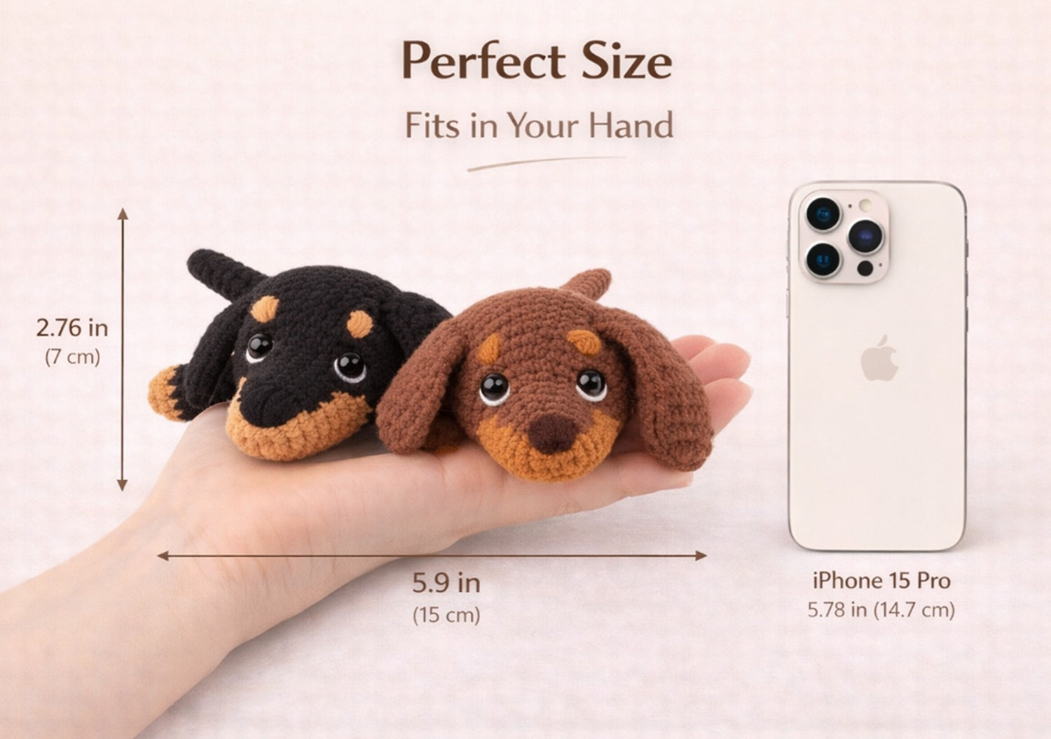 Dachshund Crochet Kit for Beginners, 2 Pack with Video Tutorial – TIKA