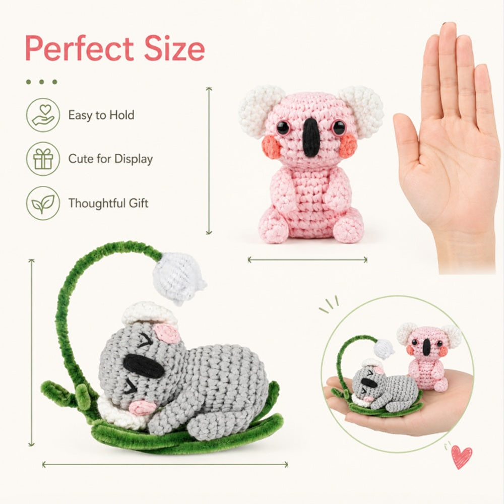 Koala Crochet Kit for Beginners, 2 Pack with Video Tutorials – TIKA