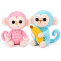 Monkey Crochet Kit for Beginners, 2 Pack with Video Tutorials – TIKA