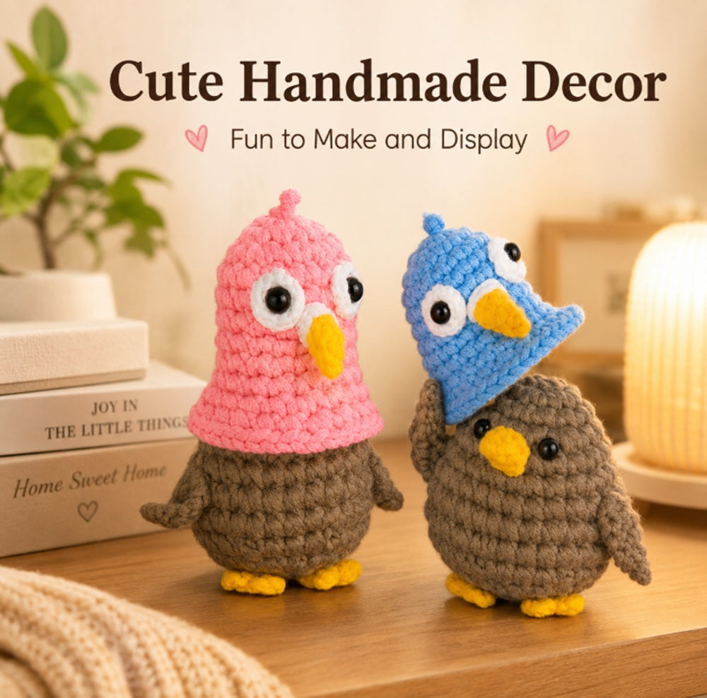 Penguin Crochet Kit for Beginners, 2 Pack with Video Tutorials – TIKA