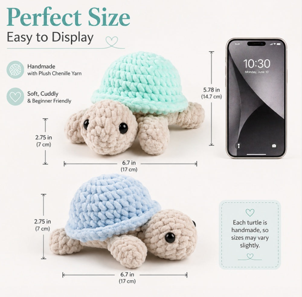 Turtle Crochet Kit for Beginners, 2 Pack with Video Tutorial – TIKA