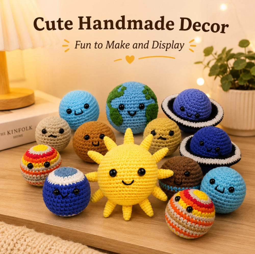 Solar System Crochet Kit for Beginners with Video Tutorials – TIKA