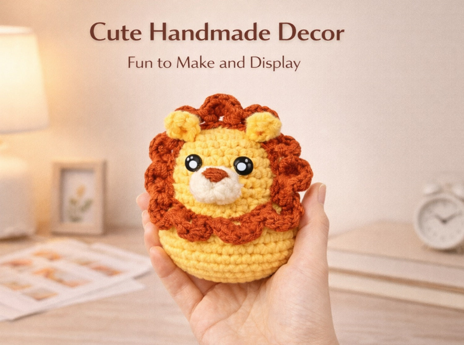 Animal Crochet Kit for Beginners, 4 Pack: Lion, Duck, Unicorn & Deer – TIKA