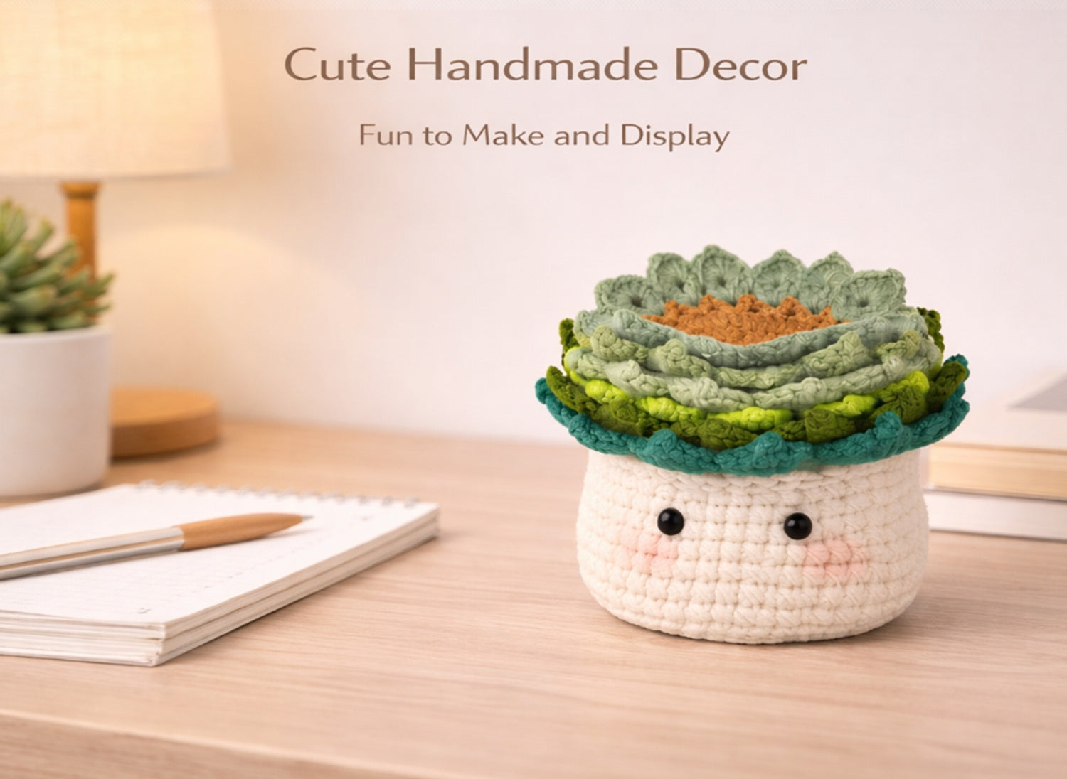Crochet Coaster & Plant Pot Cover Kit for Beginners with Video – TIKA