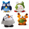 Frog, Owl, Deer & Chick Crochet Kit for Beginners, 4 Pack – TIKA
