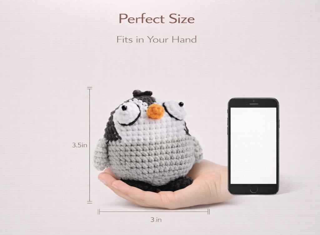 Frog, Owl, Deer & Chick Crochet Kit for Beginners, 4 Pack – TIKA
