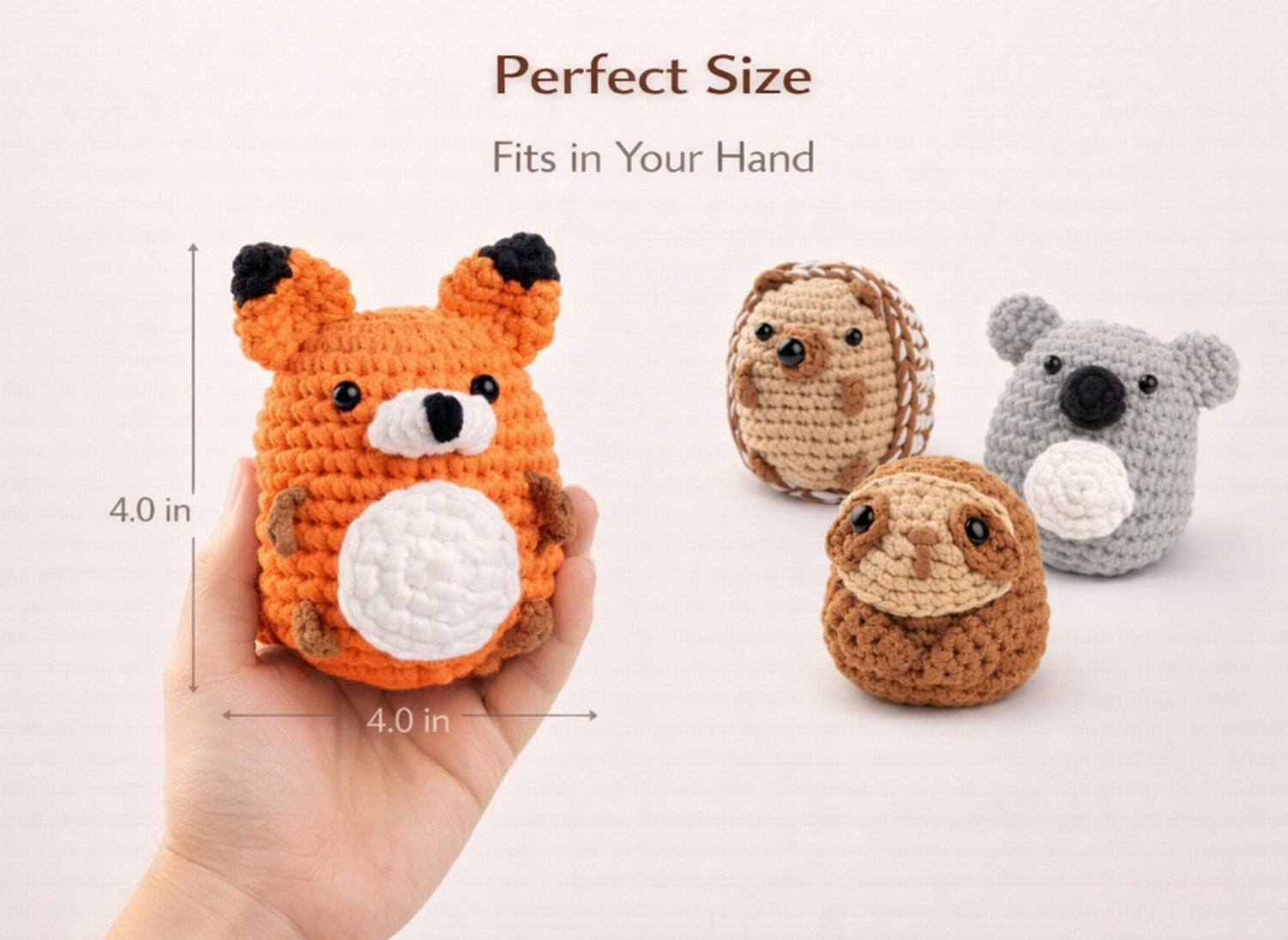 Animal Crochet Kit for Beginners, 4 Pack with Video Tutorial – TIKA