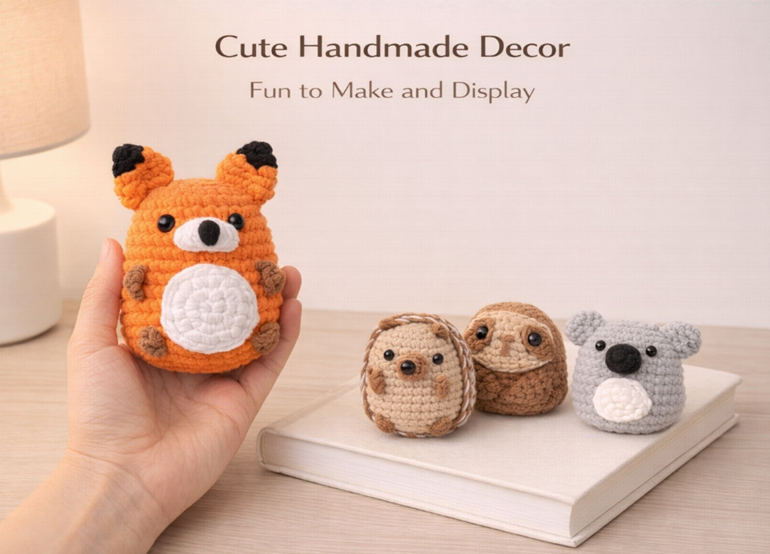 Animal Crochet Kit for Beginners, 4 Pack with Video Tutorial – TIKA