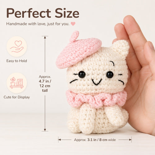 Cat Amigurumi Crochet Kit for Beginners with Video Tutorial – TIKA