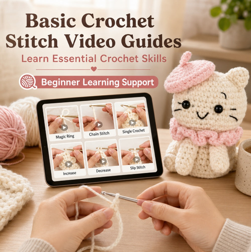 Cat Amigurumi Crochet Kit for Beginners with Video Tutorial – TIKA