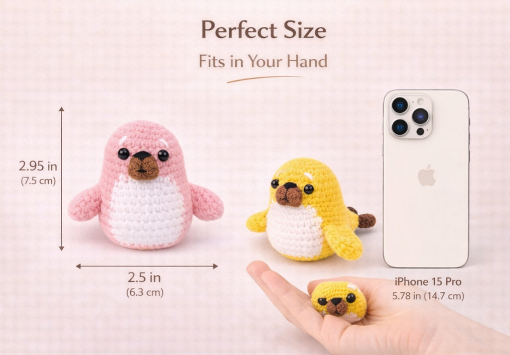 Seal Crochet Kit for Beginners, 2 Pack with Video Tutorial – TIKA