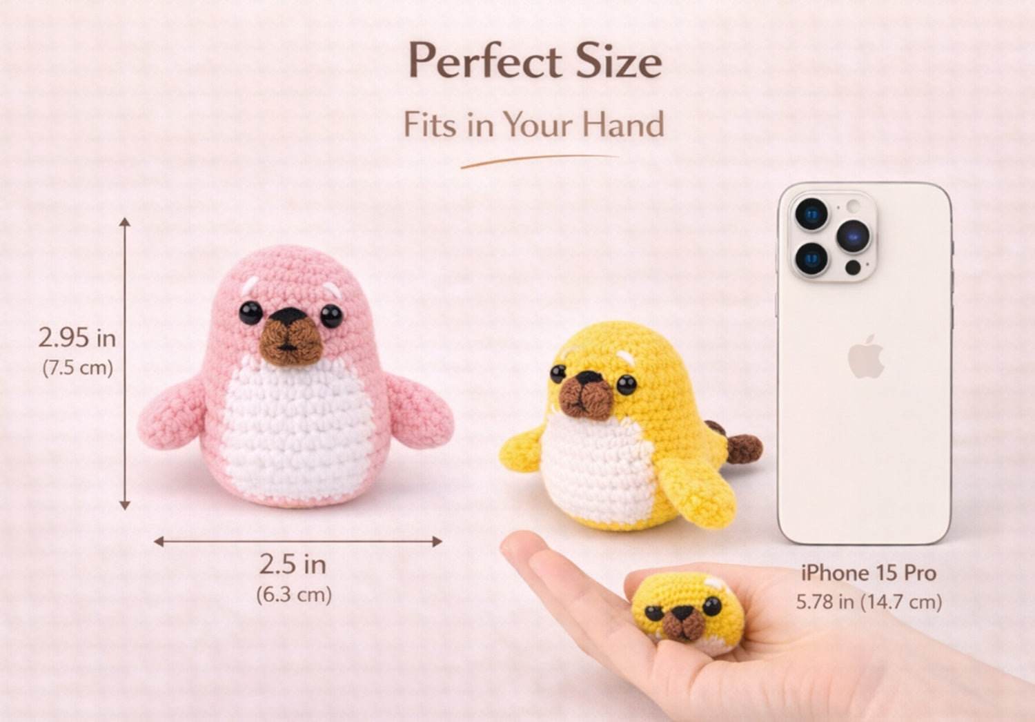 Seal Crochet Kit for Beginners, 2 Pack with Video Tutorial – TIKA
