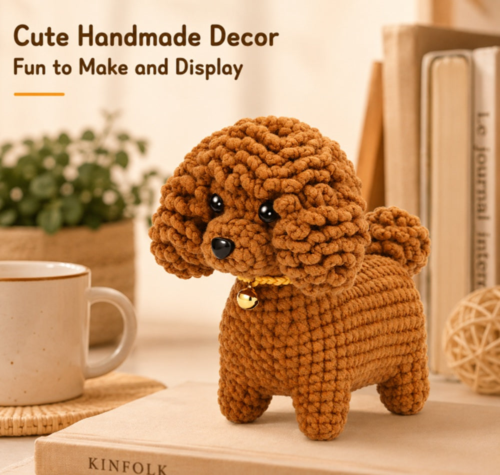 Teddy Puppy Crochet Kit for Beginners with Video Tutorial – TIKA
