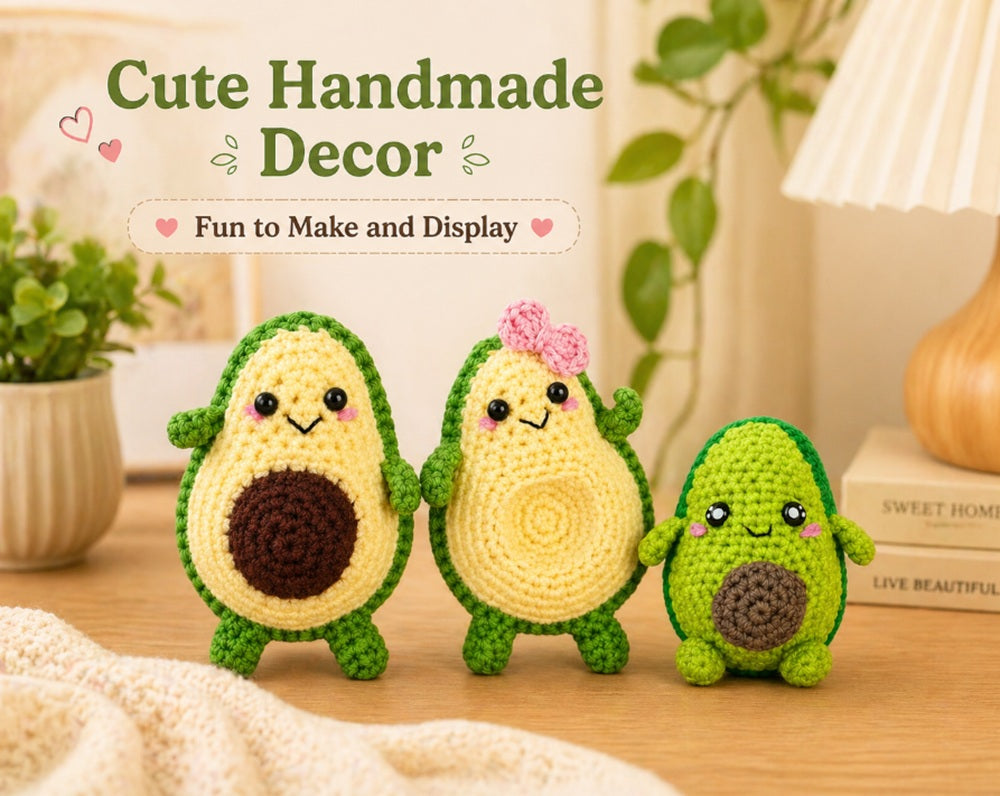 Avocado Family Crochet Kit for Beginners with Video Tutorial – TIKA