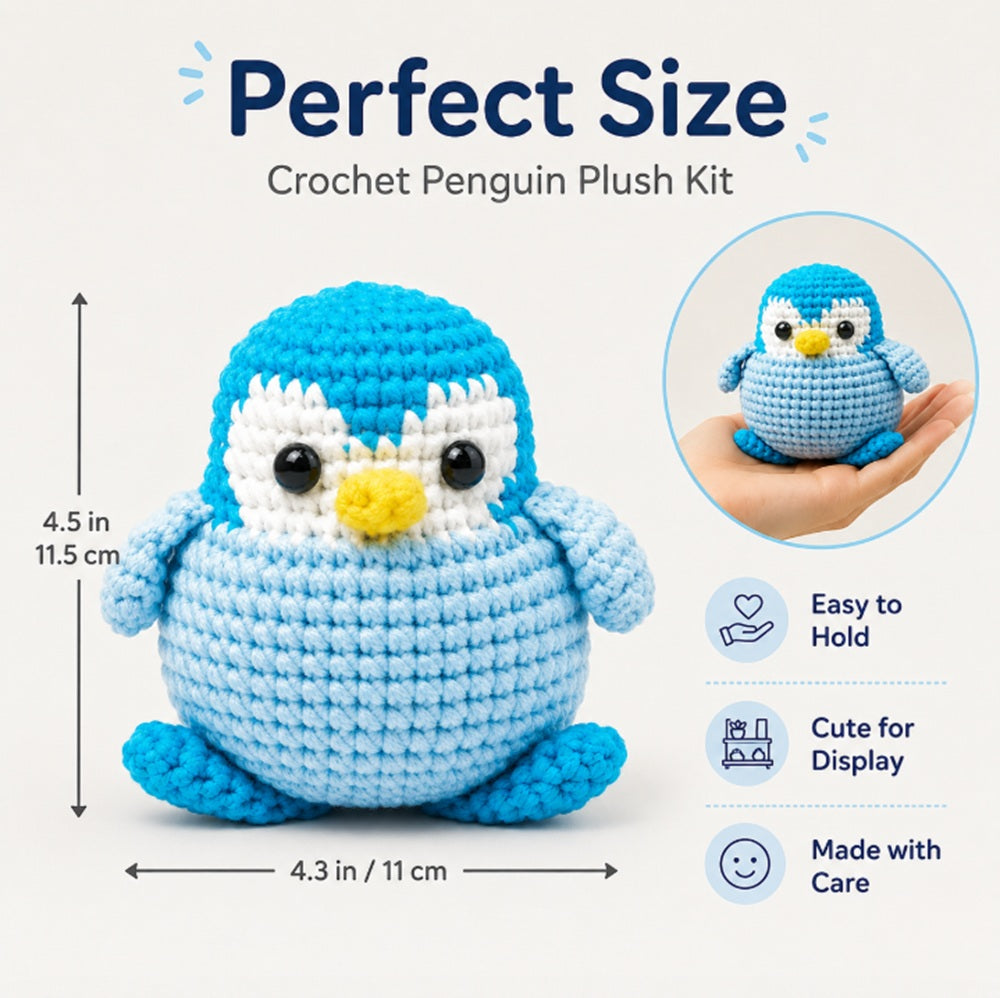 Penguin Crochet Kit for Beginners with Video Tutorials – TIKA