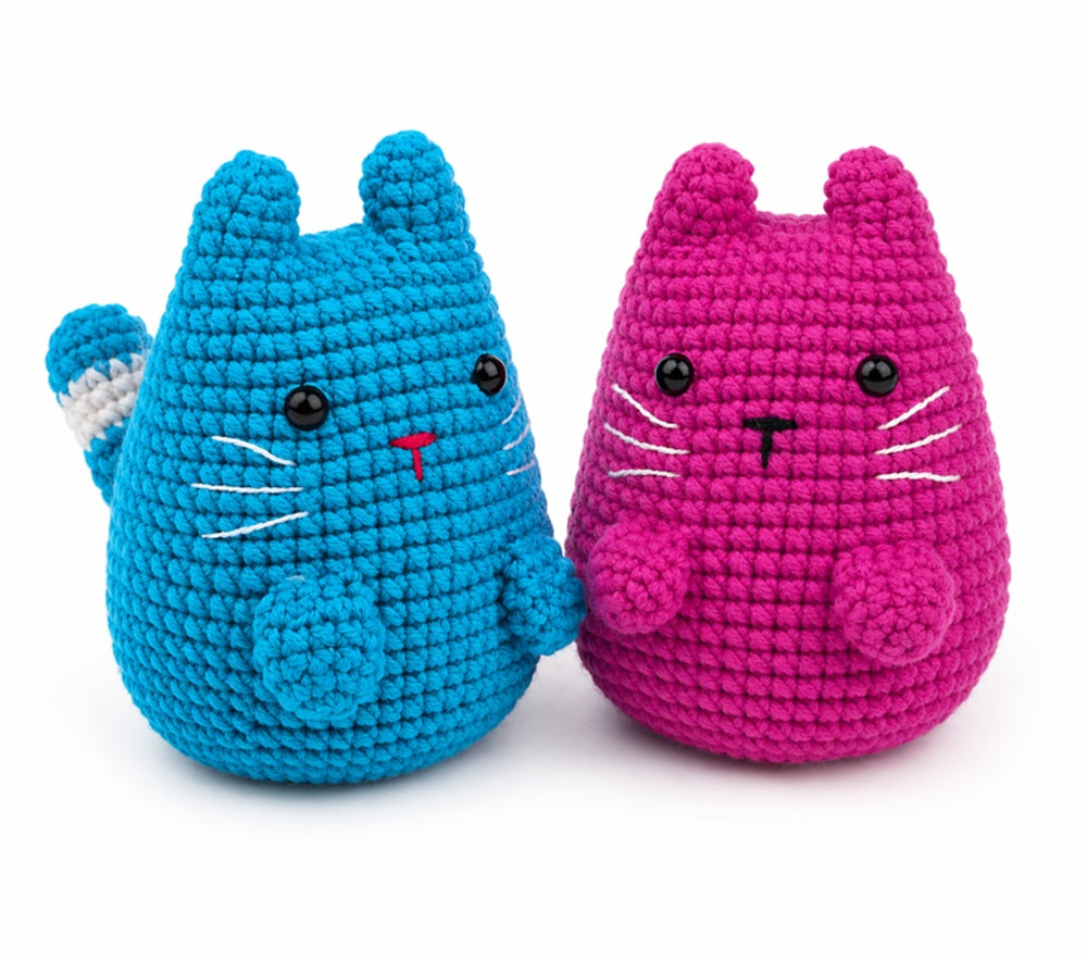Munchkin Cat Crochet Kit for Beginners, 2 Pack with Video – TIKA