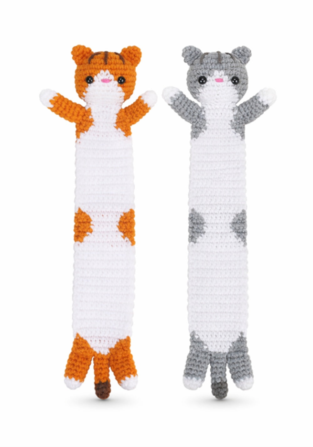 Cat Bookmark Crochet Kit for Beginners, 2 Pack with Video – TIKA