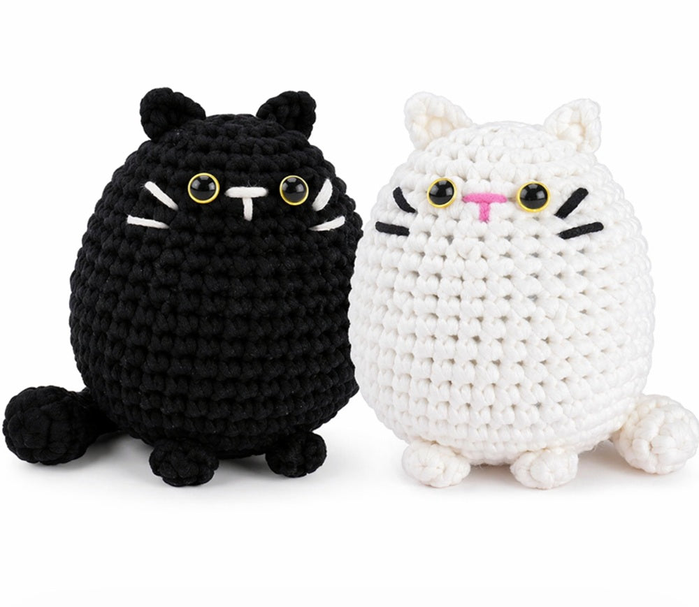 Cat Crochet Kit for Beginners, 2 Pack with Video Tutorial – TIKA